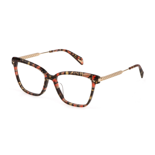 Brille  Police Vplg28 fame 4 col. 09yb Damen Rechteckig Havana