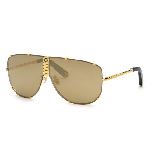 Sonnenbrillen  Philipp plein Spp075m plein stud col. 400g Unisex Pilot Oro