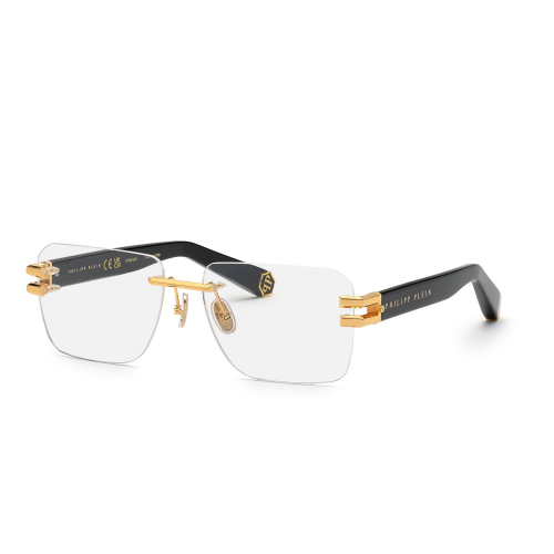 Brille  Philipp plein Vpp086m plein pleasure col. 0400 Uomo Squadrata Oro