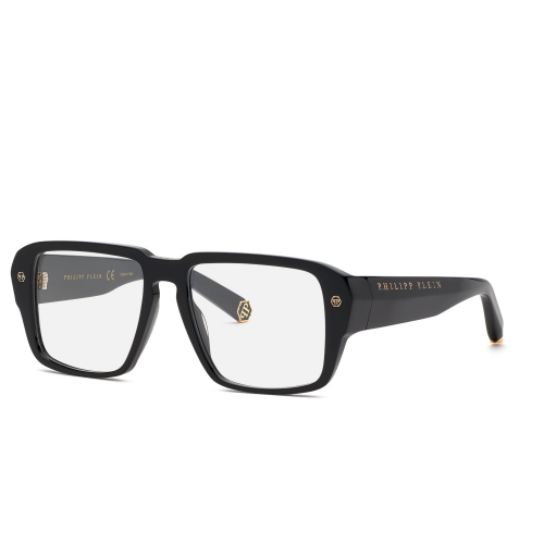 Brille  Philipp plein Vpp081 plein hexagon col. 0700 Uomo Squadrata Nero