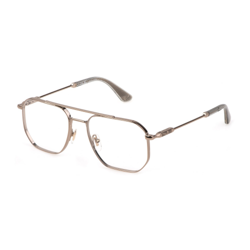 Brille  Police Vplg82 horizon 4 col. 08fe Herren Rechteckig Gold