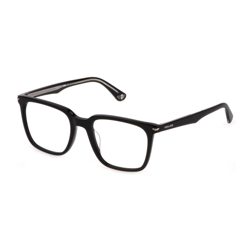 Brille  Police Vplg73 champ 2 col. 0700 Herren Rechteckig Schwarz