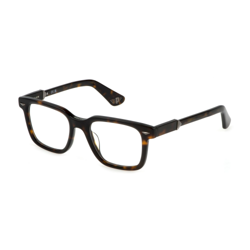 Brille  Police Vplg80 monument 2 col. 0722 Herren Rechteckig Havana