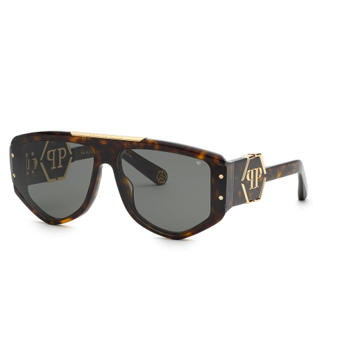 Sonnenbrillen  Philipp plein Spp093m plein ego col. 0722 Uomo Squadrata Havana