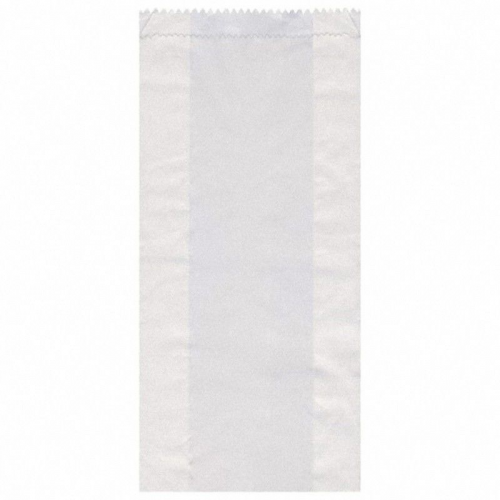 Papierfaltenbeutel weiß 10+5 x 22 cm für ca. 0,5kg Inhalt, 1000 Stk.