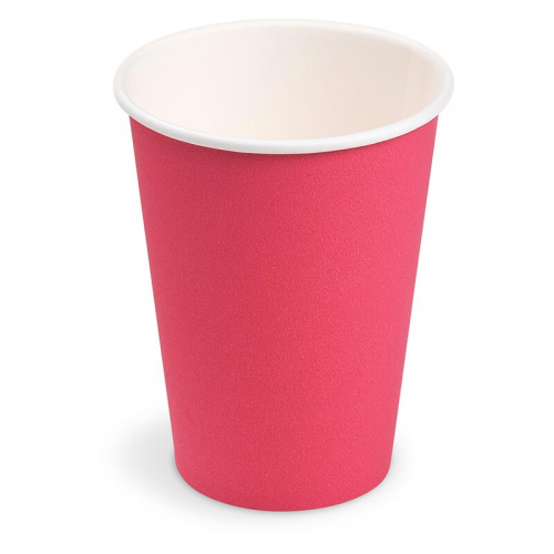 Getränkebecher Party/Pappbecher fuchsia 240ml, O 74mm, 10 Stk.