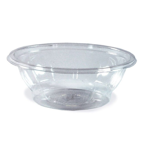 Salatschalen rund O 17,6 x 5,9 cm klar 600 ml (PET), 50 Stk.