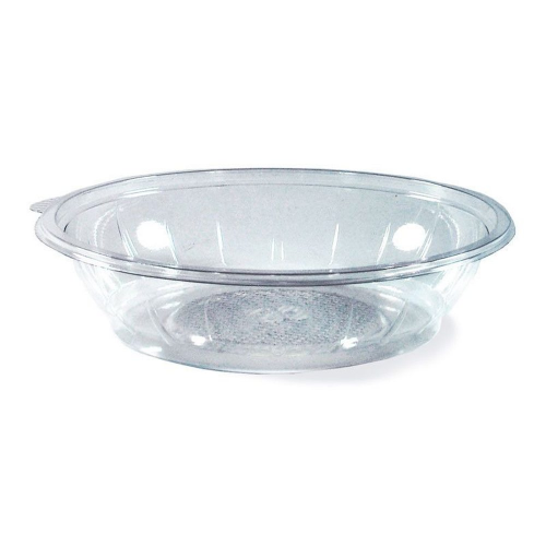 Salatschalen rund O 23 x 5,1 cm klar 1000 ml (PET), 50 Stk.