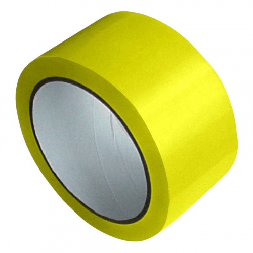 Packband Klebeband Markierungsband, PP, 48 mm x 66 m, gelb