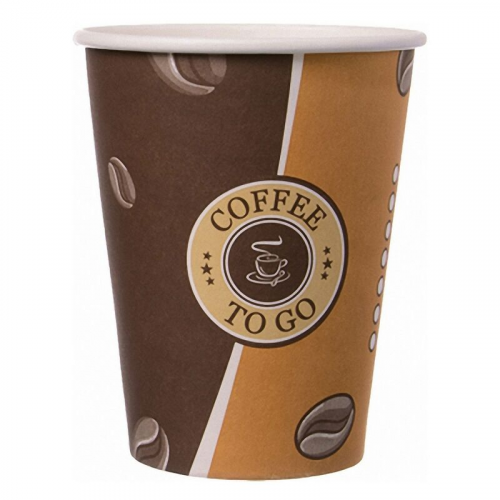 Kaffeebecher Topline, "Coffee to go", Pappe beschichtet, 12oz., 300 ml, 50 Stk.