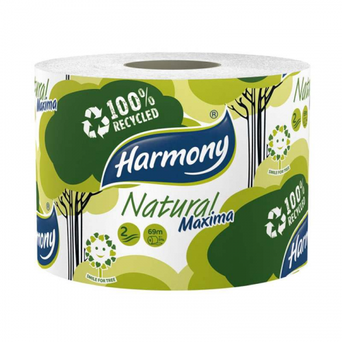 Toilettenpapier 2-lagig "Harmasan Natural Maxima" garantierte Länge 69 m