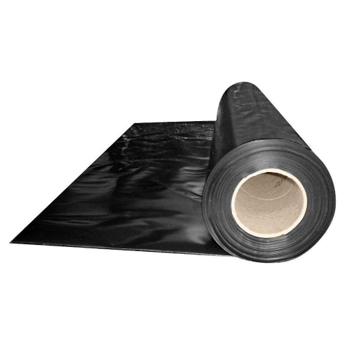 Abdeckfolie Baufolie, schwarz opak  1500mm, x 50m, 150my LDPE