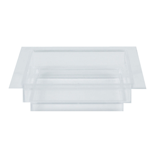 Fingerfood quadratischer Teller 60 x 60 x 15 mm, PS transparent, 24 Stk.