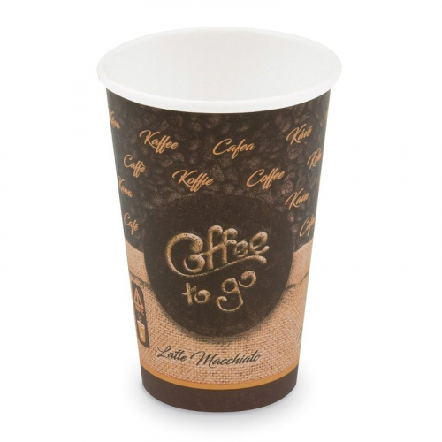 Kaffeebecher L 'Coffee To Go' Mocaccino Cappuccino Melange 250ml 330ml,  50 Stk.