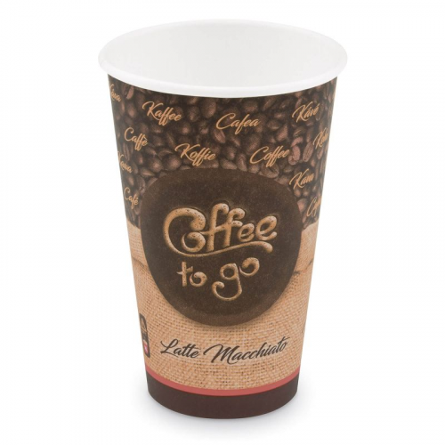 Kaffeebecher XL 'Coffee To Go' Latte Macchiato, Cappuccino 400ml 510ml, 50 Stk.