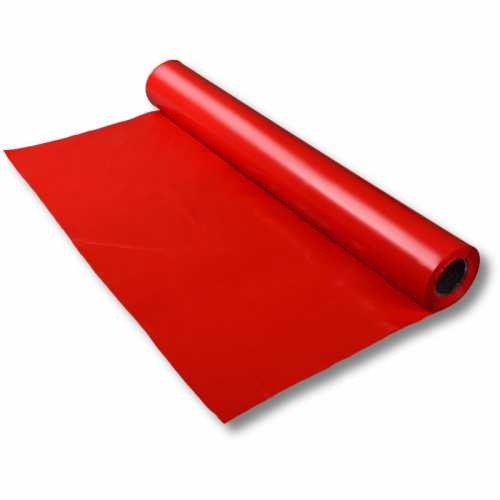 LDPE-Folie Dekofolie Tischdecke rot opak, 2300mm x 50m, 100my