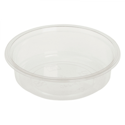 Feinkostbecher transparent aus Bio-Kunststoff (PLA) 240 ml  O 12,1 cm, 50 Stk.