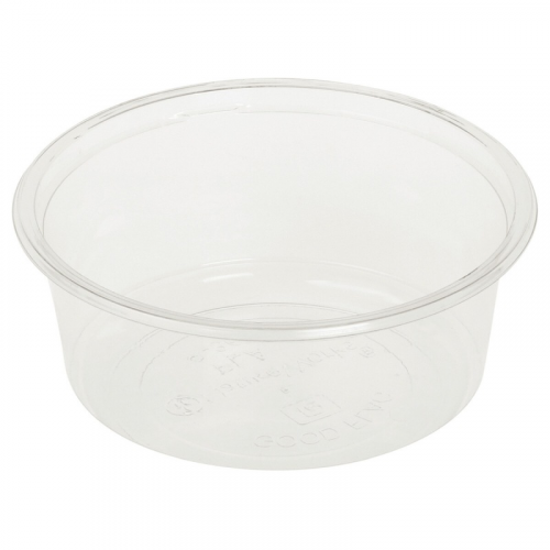 Feinkostbecher transparent aus Bio-Kunststoff (PLA) 350 ml  O 12,1 cm, 50 Stk.