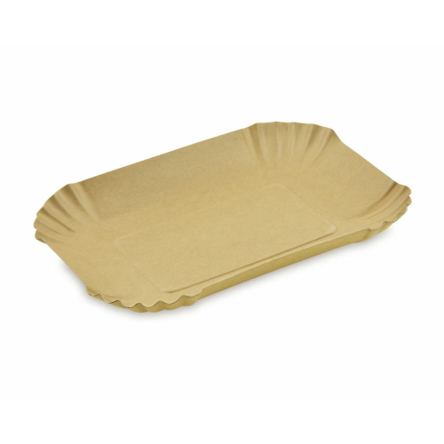 BIONATURE Pappschalen 'Kraft' oval 18 x 13 x 3 cm fettdicht braun, 250 Stk.