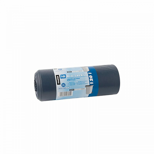 Müllsäcke LDPE blauer Engel 120 l 110 x 70 cm blau/schwarz, 10 Stk.