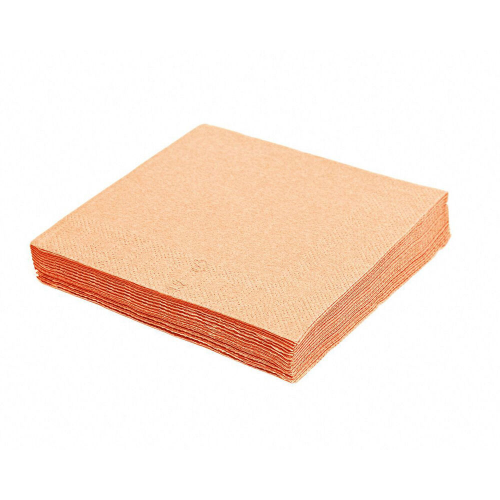 Servietten 33 x 33 cm 1/4-Falz 3-lagig apricot, 20 Stk.