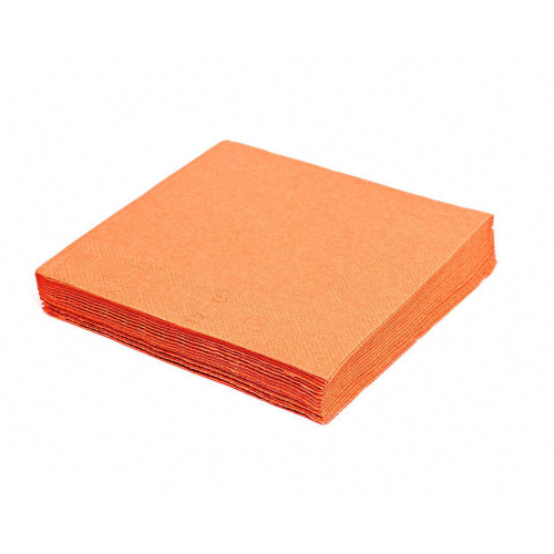 Servietten 33 x 33 cm 1/4-Falz 3-lagig orange, 20 Stk.