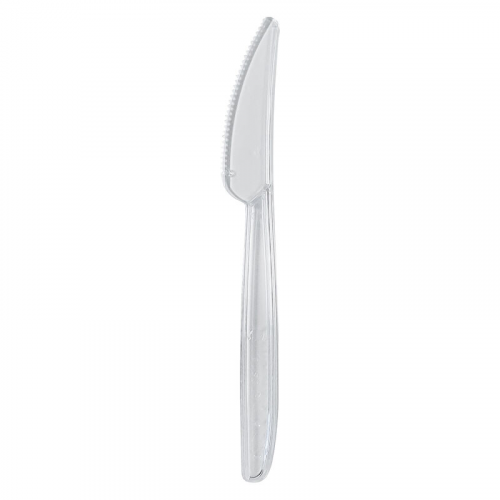 Messer Mehrweg spülmaschinengeeignet PS 18cm transparent,  50 Stk.