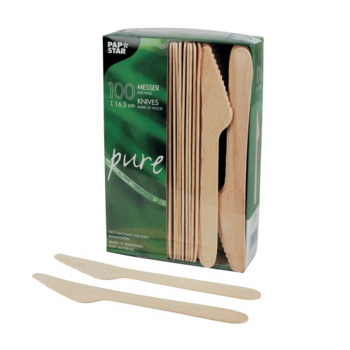 pure' Holzmesser 16,5 cm, 100 Stk.