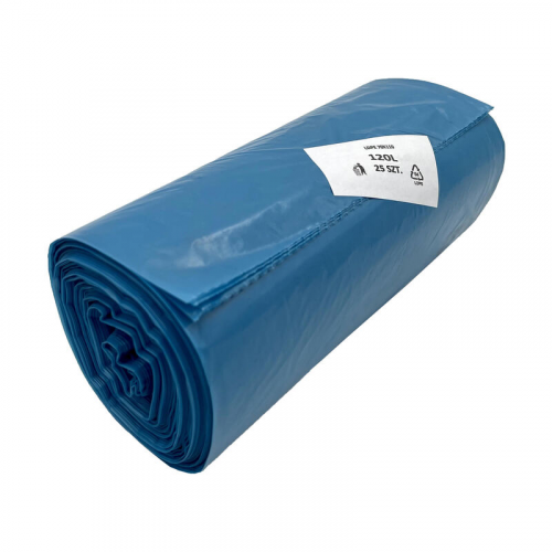 Müllsäcke 120 Liter 70 x 110 cm LDPE blau 25 Stk.