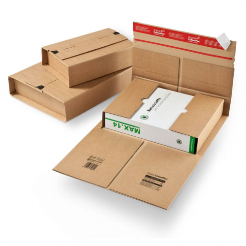 Universal-Versandverpackung 280 x 185 x -85mm Extra Stabil mit Selbstklebeverschluss & Aufreißfaden