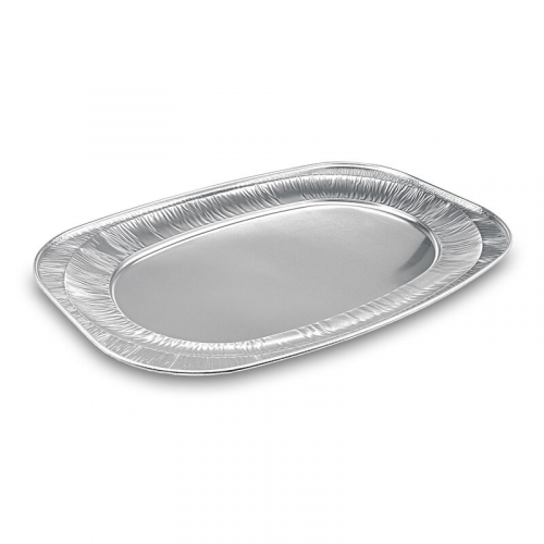 Alu-Catering-Platte, Aluminium-Partyplatte Servierplatte 55 x 36 cm, 10 Stk.