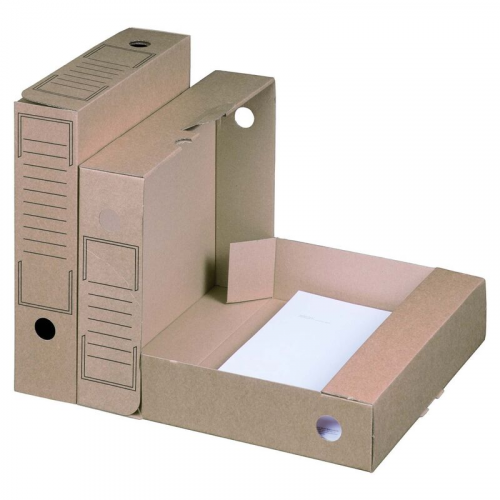 Archiv-Ablagebox 252x70x317mm wiederverschließbar braun