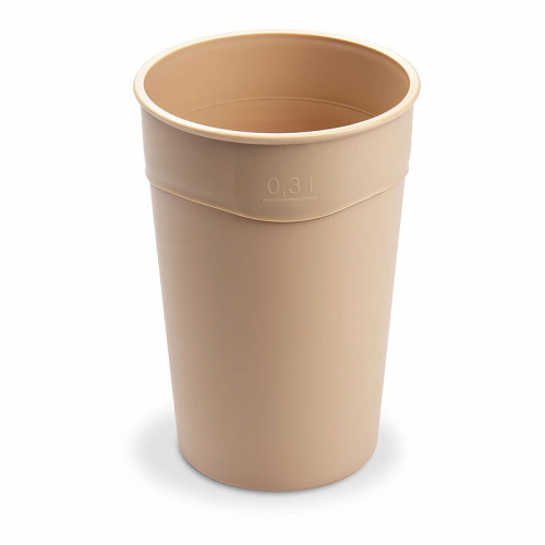 Mehrweg Heißgetränkebecher Kaffeebecher Glühweinbecher Eichstrich 300ml O 80mm, 10 Stk.