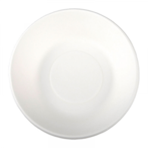 Schalen aus Bagasse, 680ml, naturweiß, rund O19cm, 50Stk.