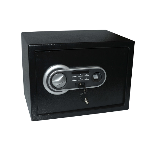 Tresor Safe Fingerprint inkl. Schlüssel  352 x 250 x 250 mm, 15,7 l schwarz