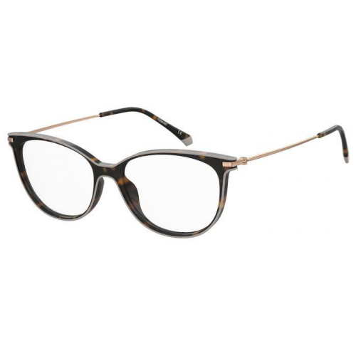 Brille  Polaroid Pld d415 cod. colore 086 Damen Schmetterling Havana