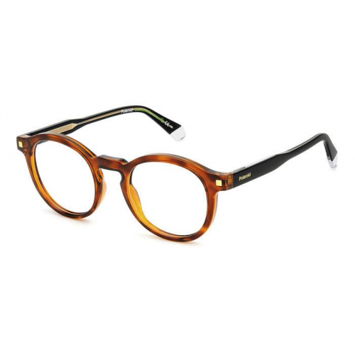 Brille  Polaroid Pld d492 col. 086 Herren Runden Havana