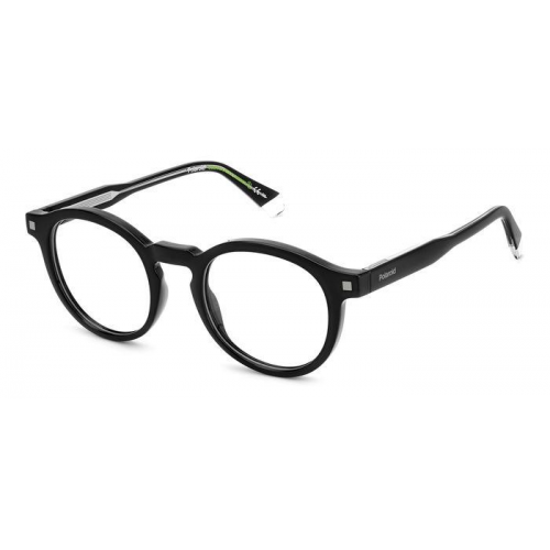 Brille  Polaroid Pld d492 col. 807 Herren Runden Schwarz