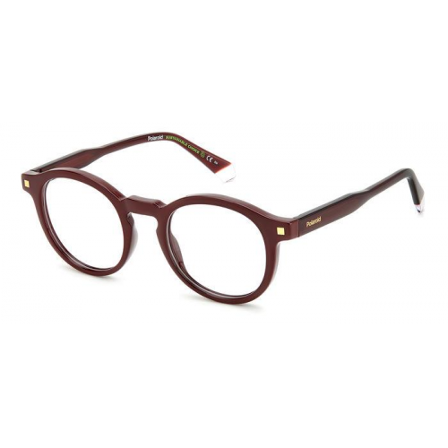 Brille  Polaroid Pld d492 col. lhf Herren Runden Burgund