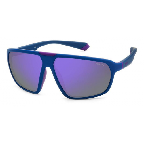 Sonnenbrillen  Polaroid Pld 2142/s col. 802/mf Unisex Rechteckig Halbdeckendes blau