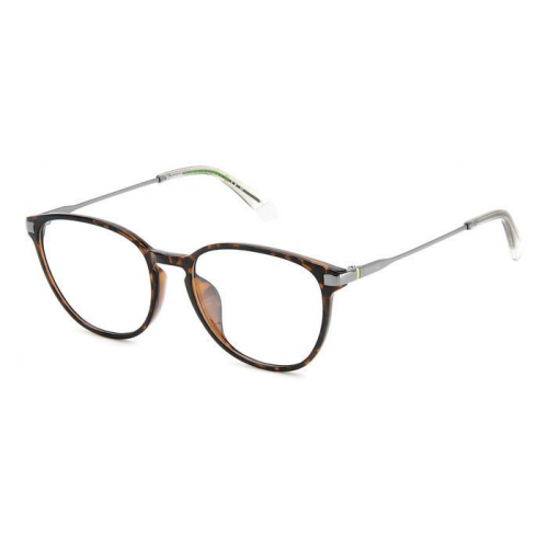 Brille  Polaroid Pld d489/g col. 086 Unisex Rotonda Havana