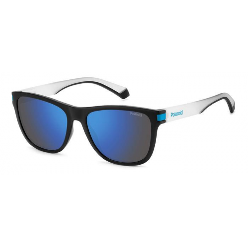 Sonnenbrillen  Polaroid Pld 2138/s col. 0vk/5x Unisex Squadrata Nero opaco/blue