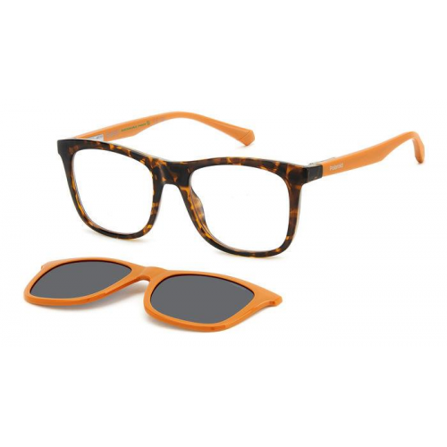 Brille  Polaroid Pld 8055/cs col. l9g/m9 Bambino Squadrata Havana