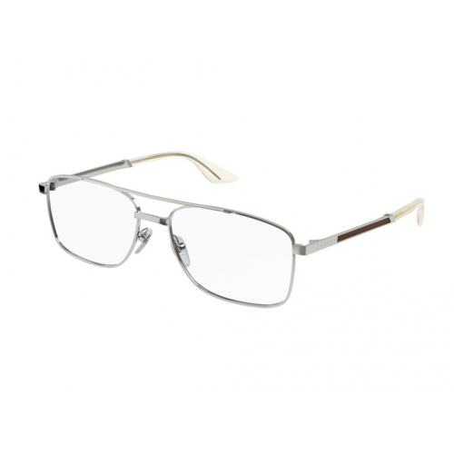 Brille  Gucci Gg0986o col. 003 Herren Rechteckig Silber