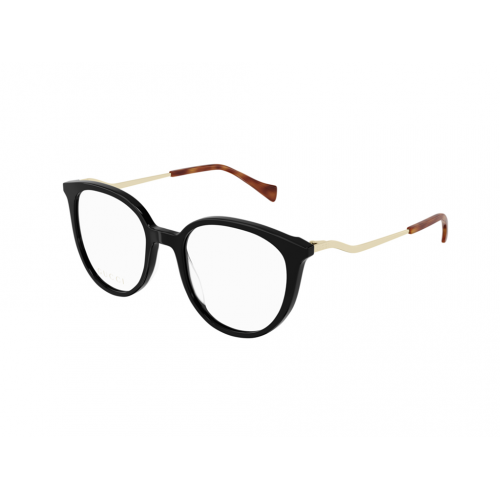 Brille  Gucci Gg1008o col. 001 Damen Runden Schwarz