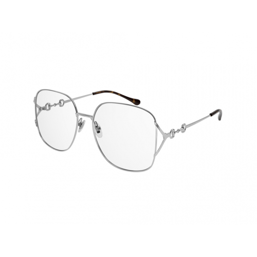 Brille  Gucci Gg1019o col. 002 Damen Oversize Silber