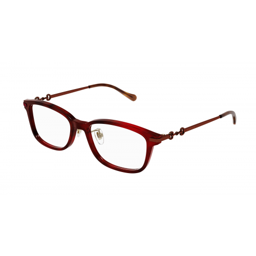 Brille  Gucci Gg1129oj col. 003 Damen Rechteckig Havanna / rot