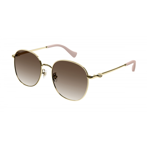 Sonnenbrillen  Gucci Gg1142sa col. 002 Damen Runden Gold