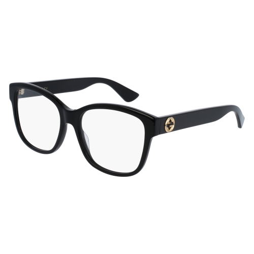 Brille  Gucci Gg0038on col. 001 Damen Rechteckig Schwarz