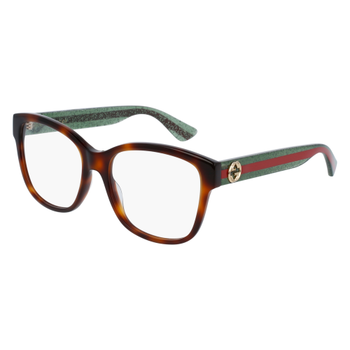 Brille  Gucci Gg0038on col. 002 Damen Rechteckig Havana